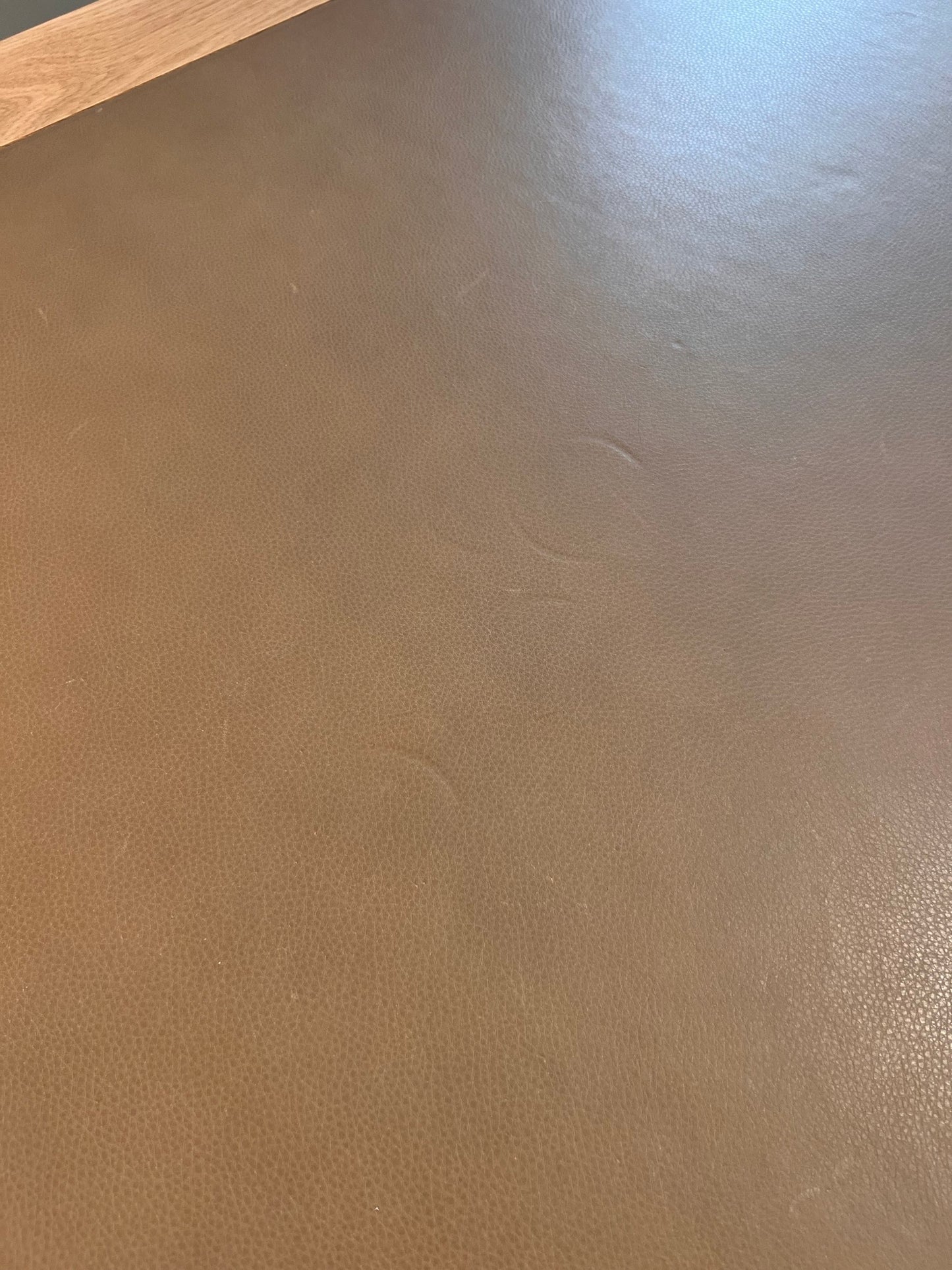 Aire Desk with Leather Inlay