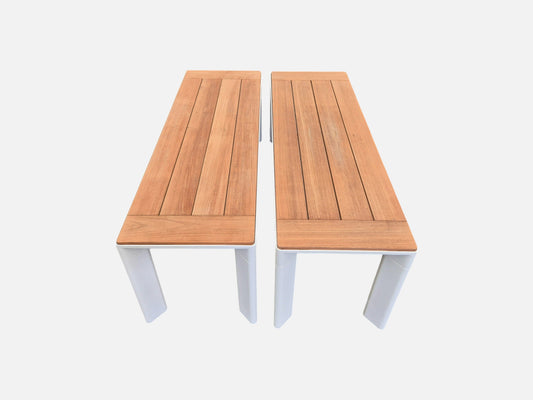 Addis Aluminium Benches in White (2)