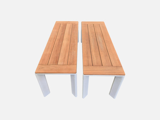 Addis Aluminium Benches in White (2)