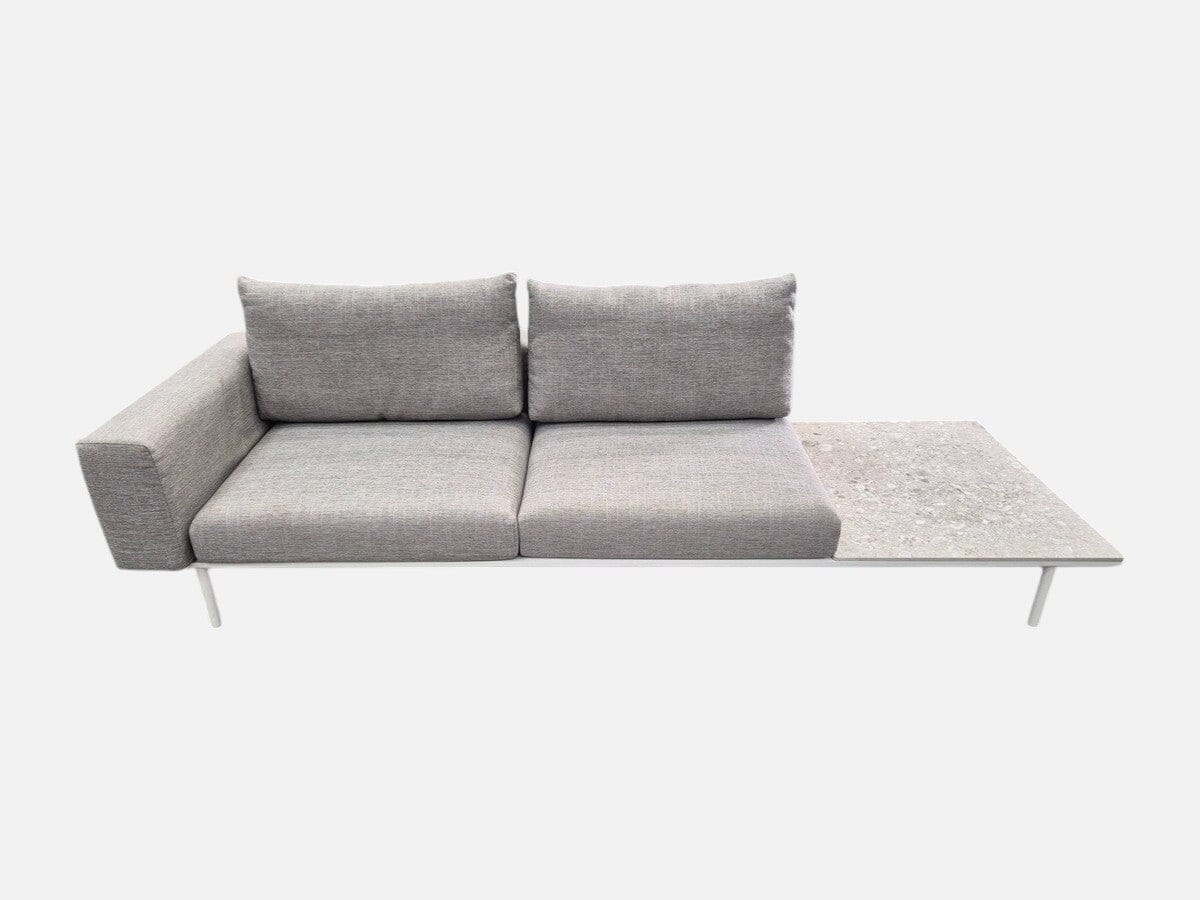 Addis Sofa Left Coffee Unit in Grey Outdoor Furniture Kett