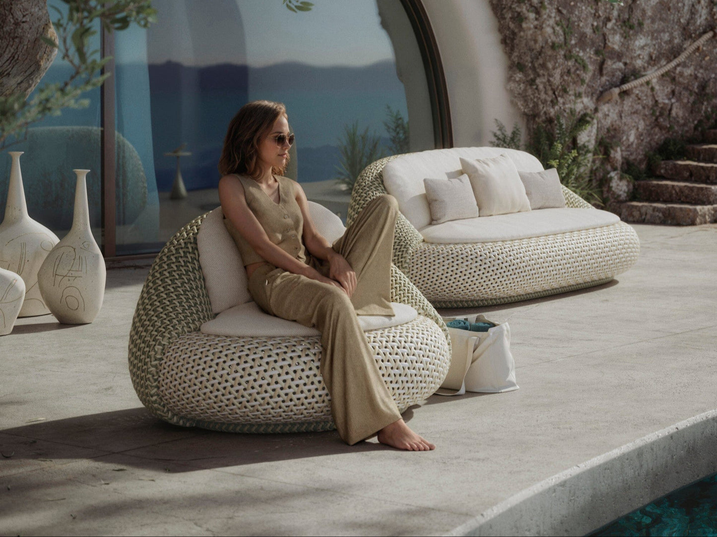 ATOLO Lounge Chair Outdoor Furniture DEDON