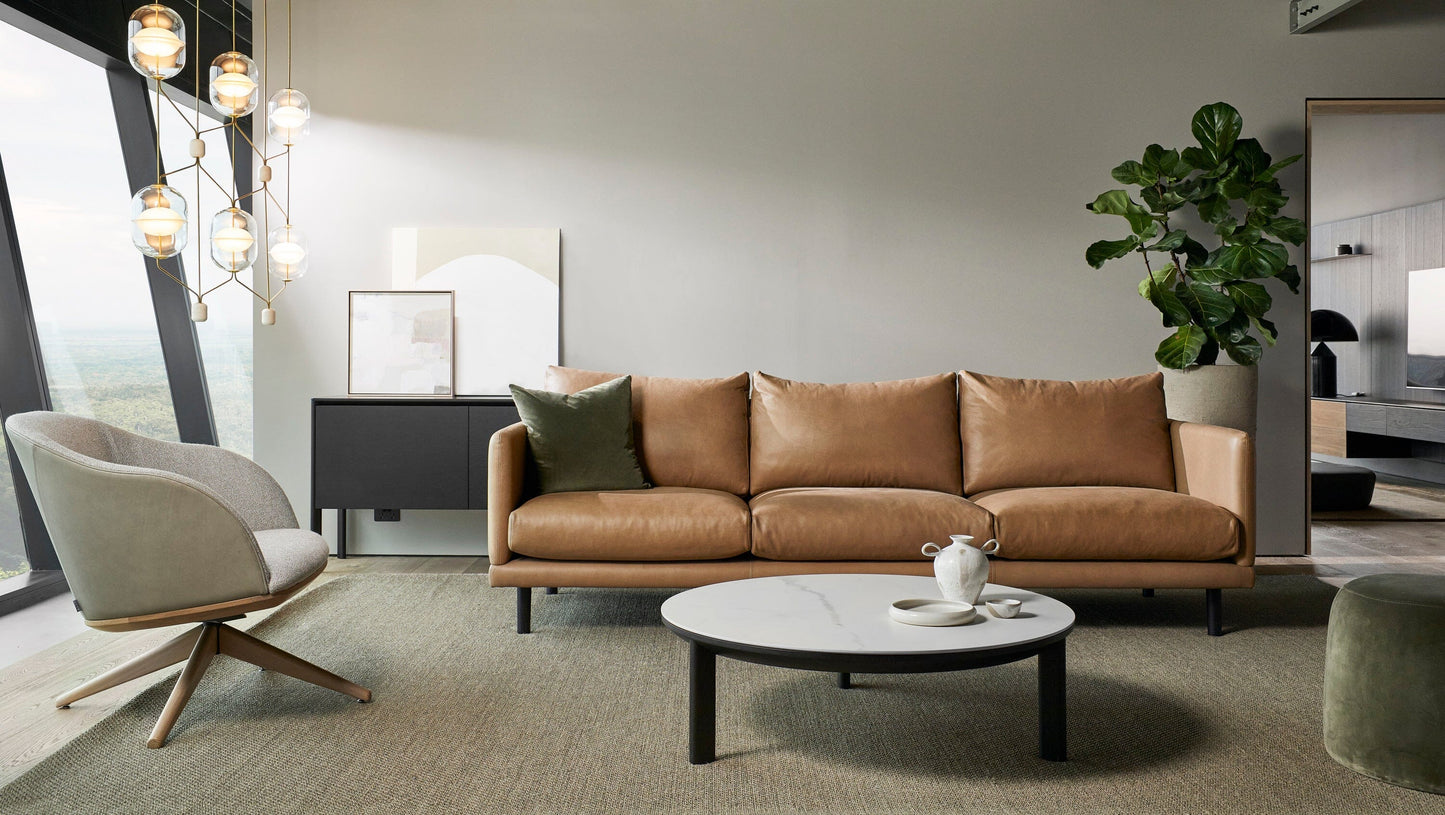 Avoca Leather Sofa Indoor Furniture Kett