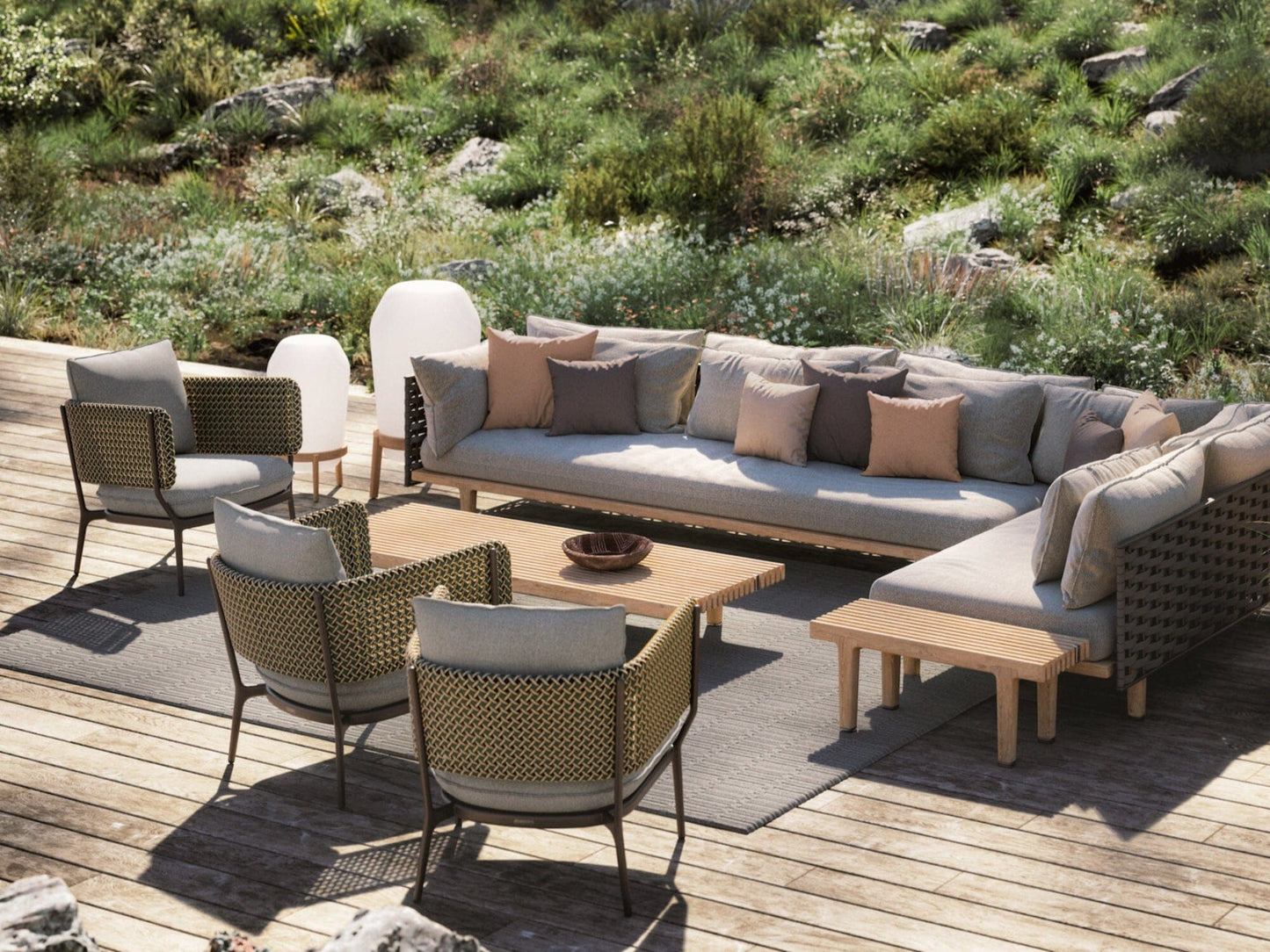BELLMONDE Lounge Chair Outdoor Furniture DEDON