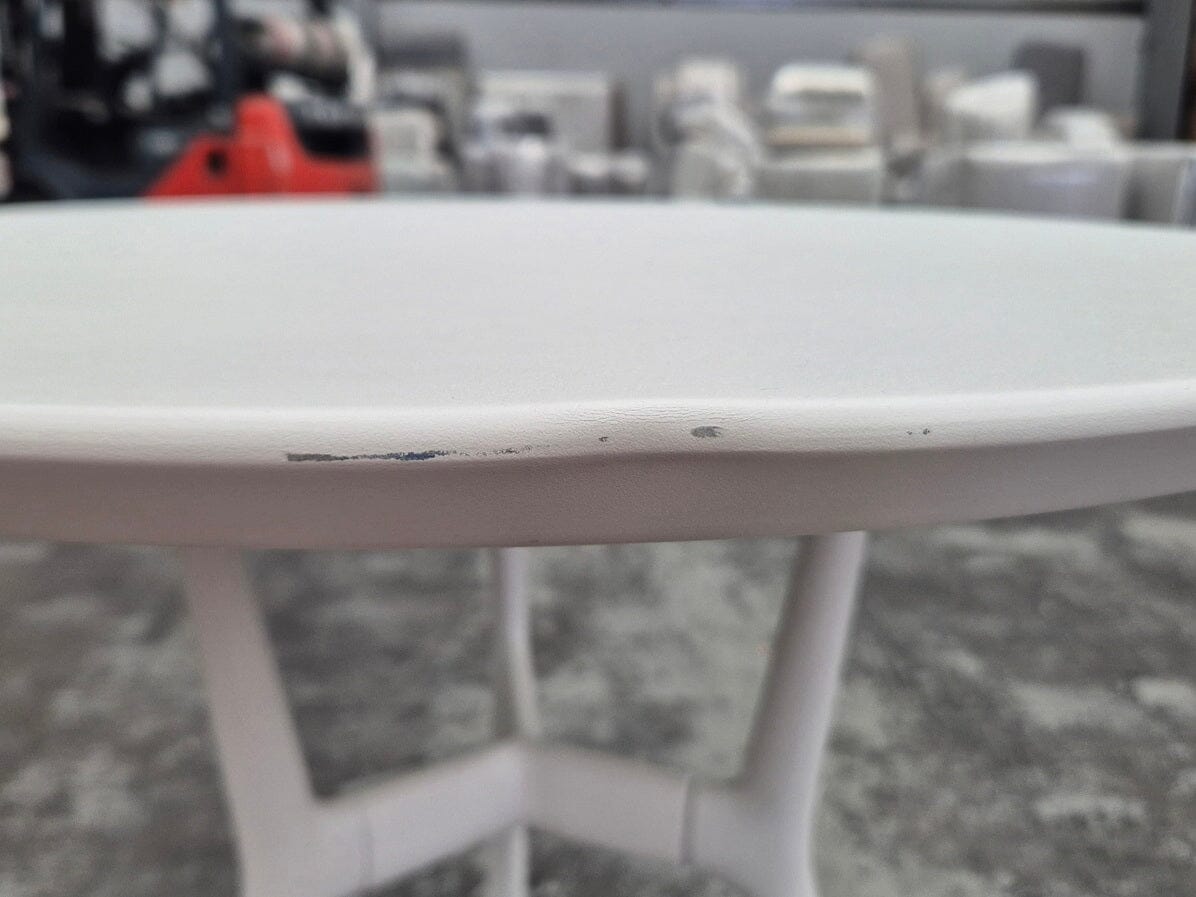 Branch Bistro Table in White Outdoor Furniture Tribu