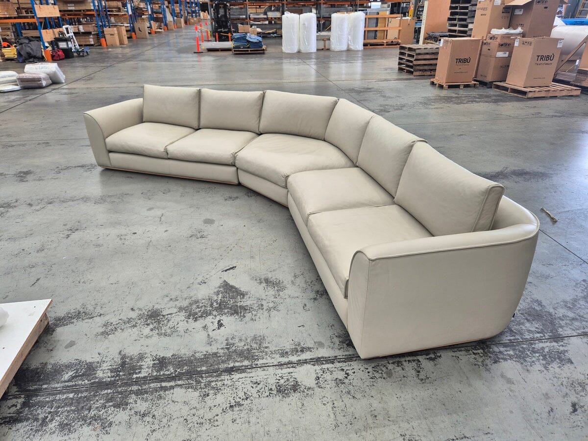Erskine Modular Sofa in Senso Puff Leather Indoor Furniture Kett