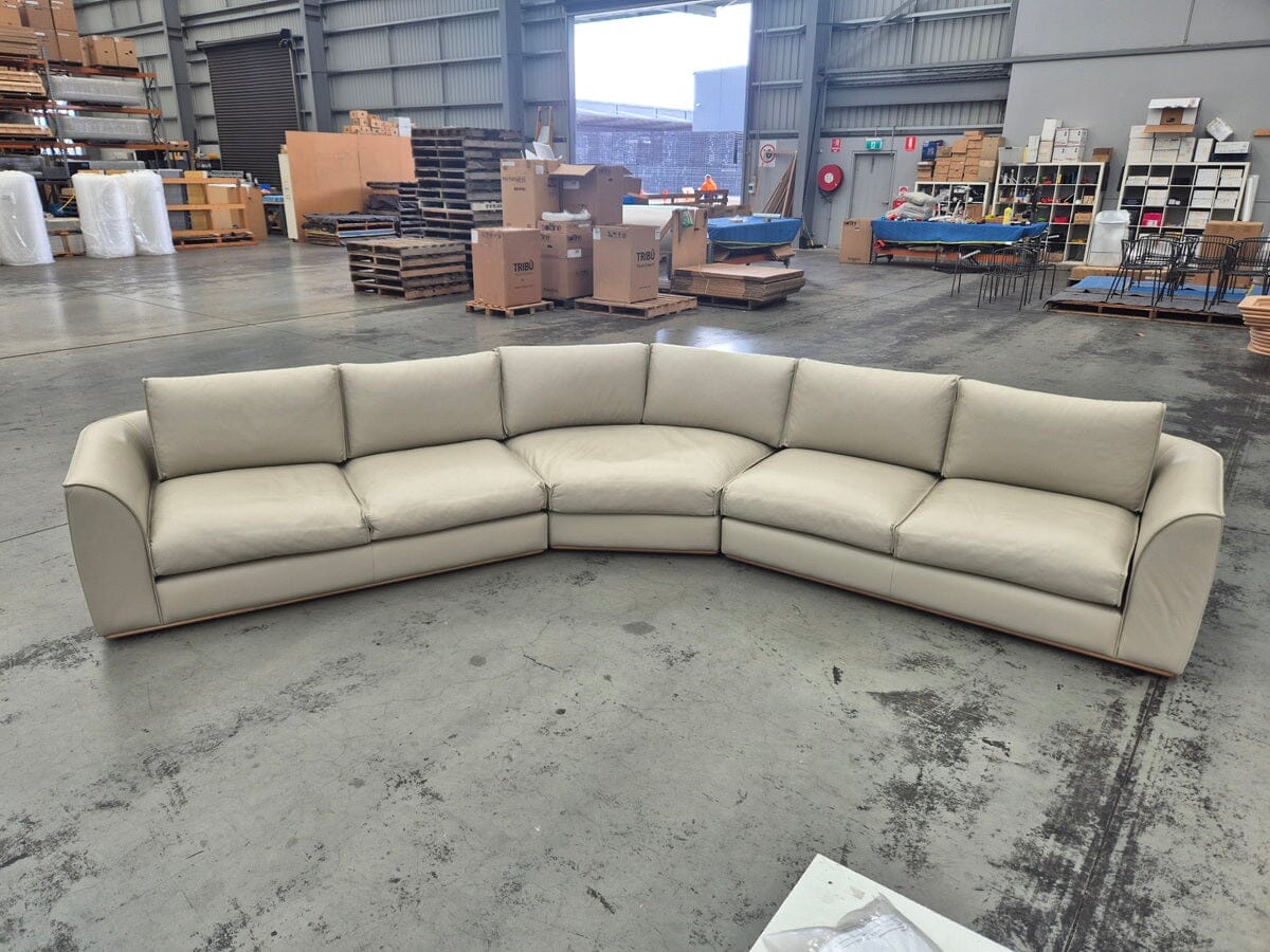 Erskine Modular Sofa in Senso Puff Leather Indoor Furniture Kett