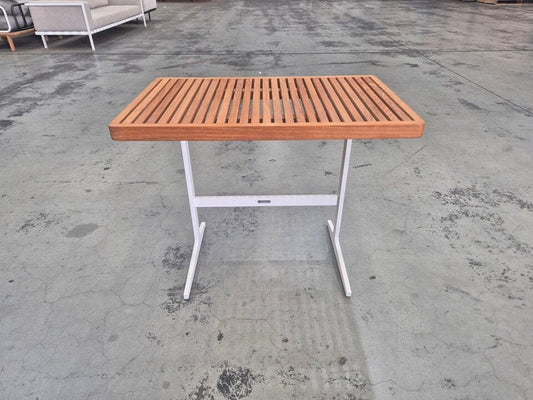 Grid Side Table in White