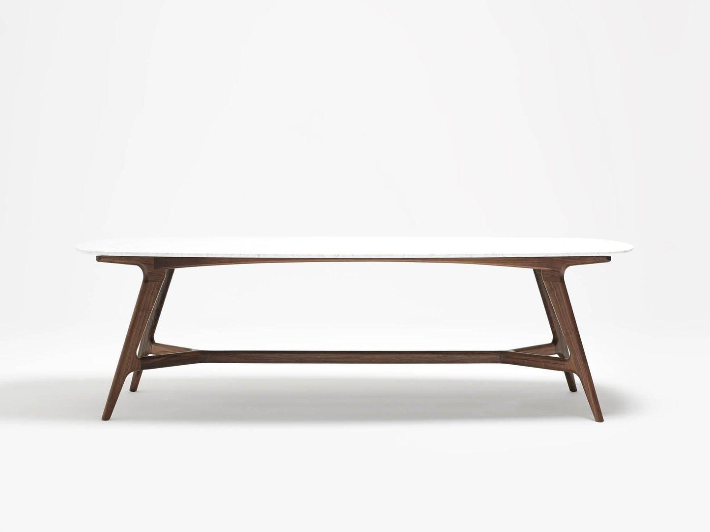 Johanna Elliptical Marble Table - Indoor Furniture