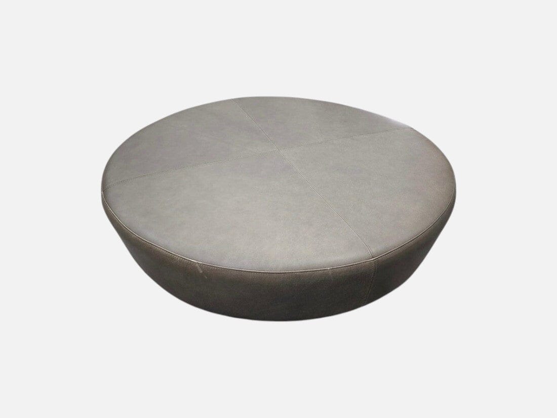 Johanna Large Ottoman Reverse Under Coffee Table in Olive Leather Indoor Furniture Kett