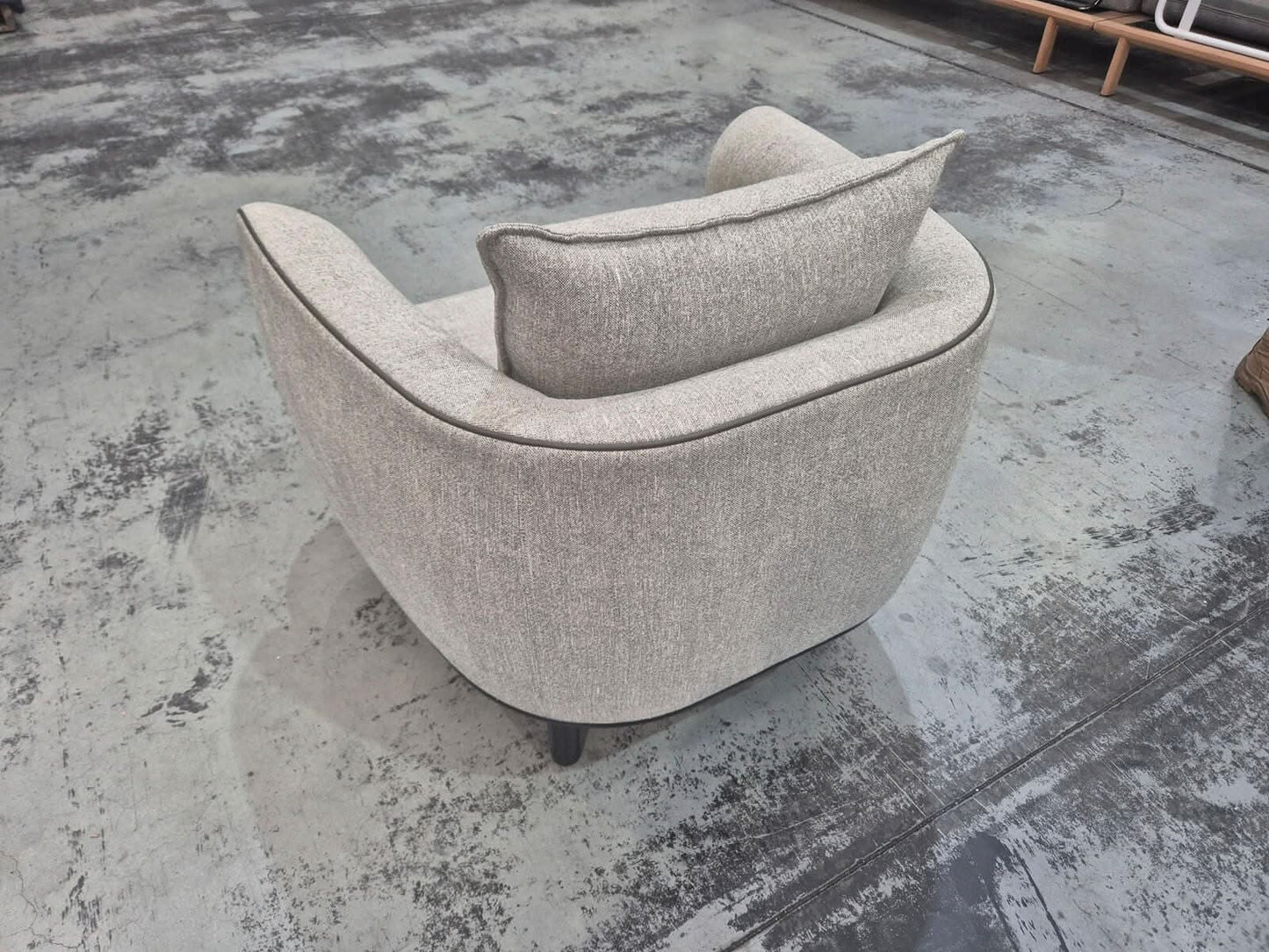 Johanna Occasional Chair in Belgian Linen Fern Indoor Furniture Kett