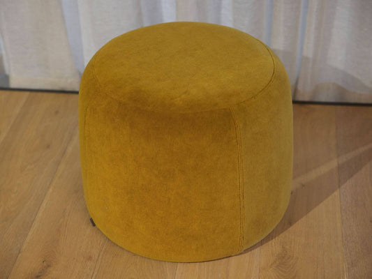 Johanna Ottoman in Alpaca Velvet Ochre