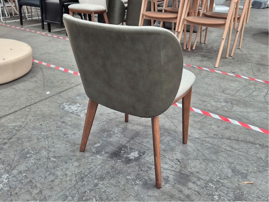 Johanna Sidechairs Light Walnut/Olive (4) Indoor Furniture Kett