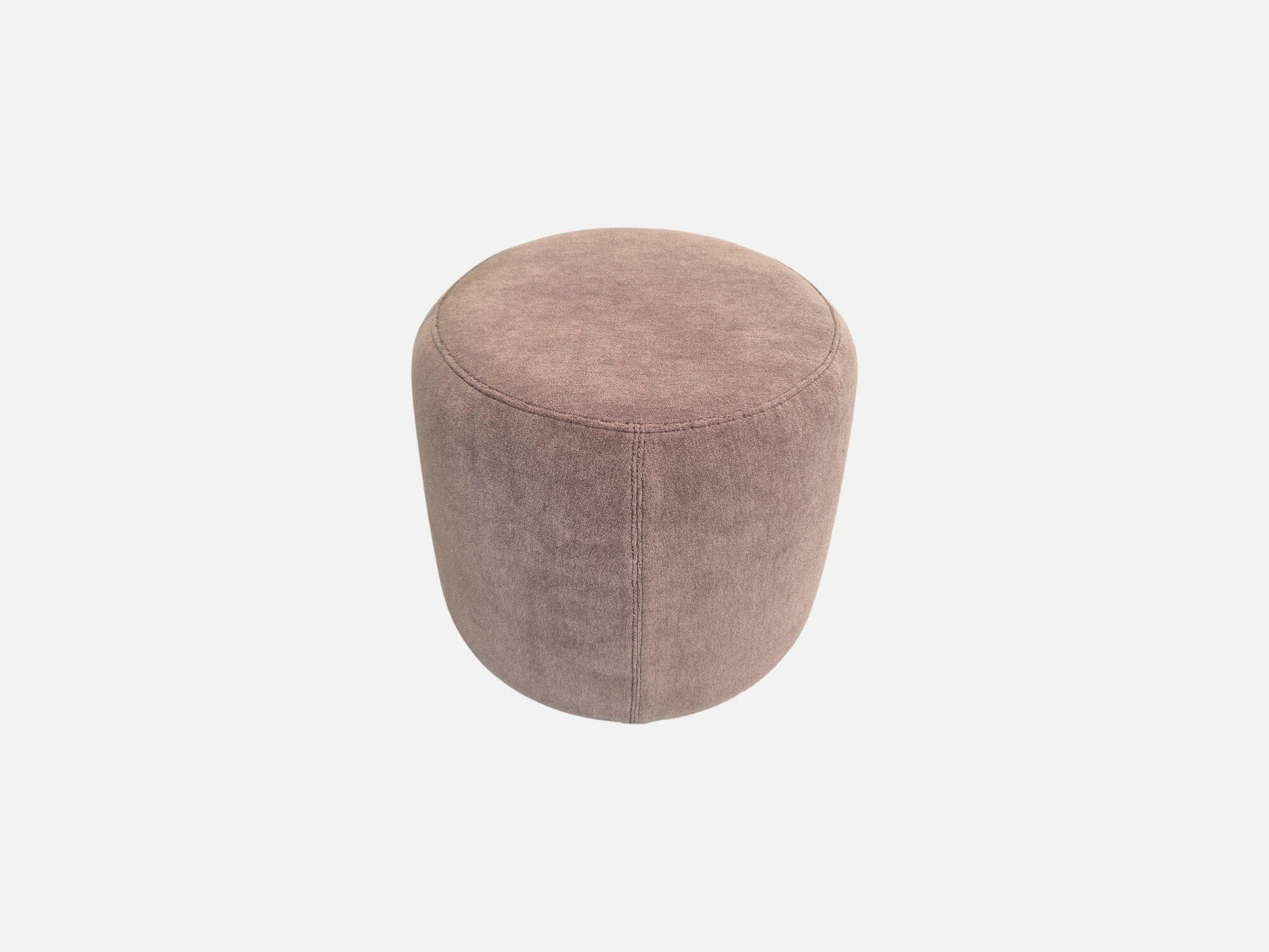 Johanna Small Ottoman in Alpaca Velvet Truffle Indoor Furniture Kett