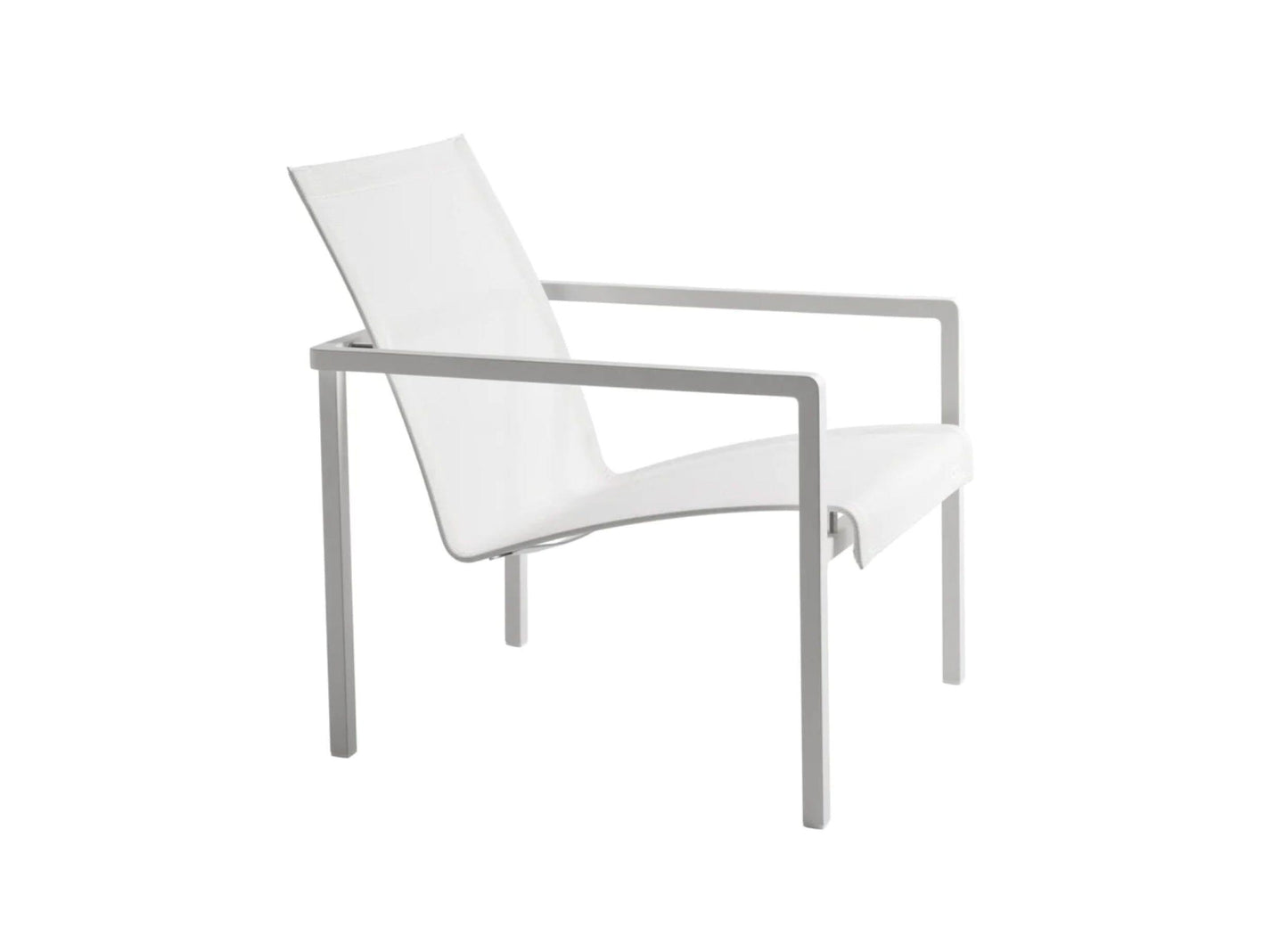 Natal Alu Easy Chair in White 20% Off - Outdoor Furniture