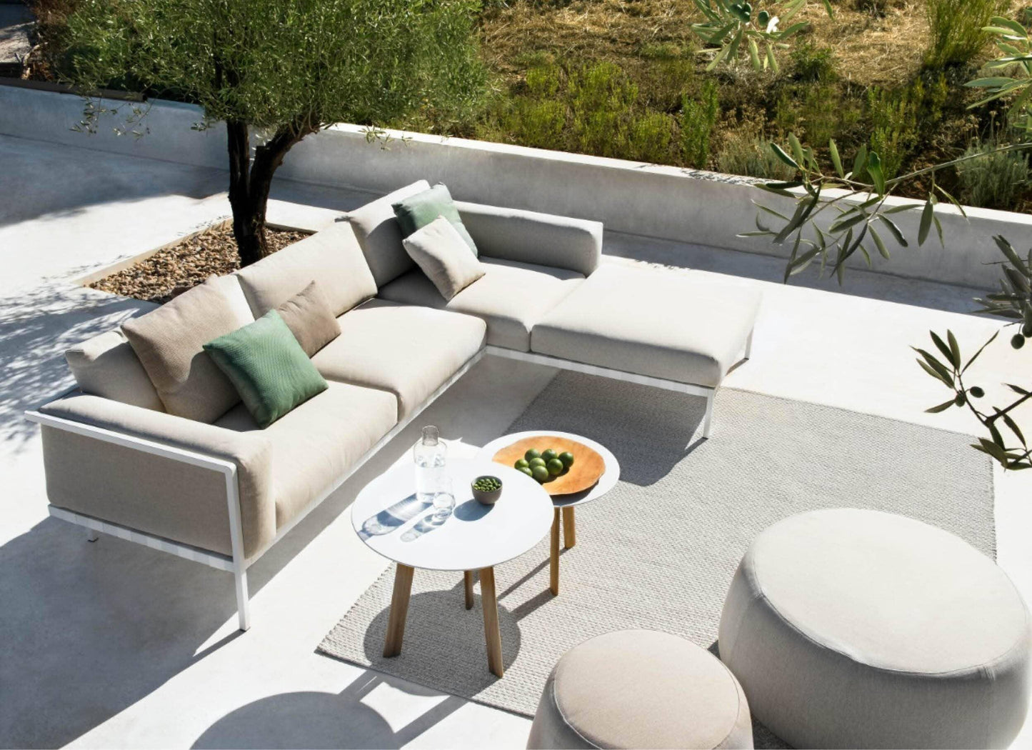 Natal Alu Sofa in White 20% Off - Outdoor Furniture