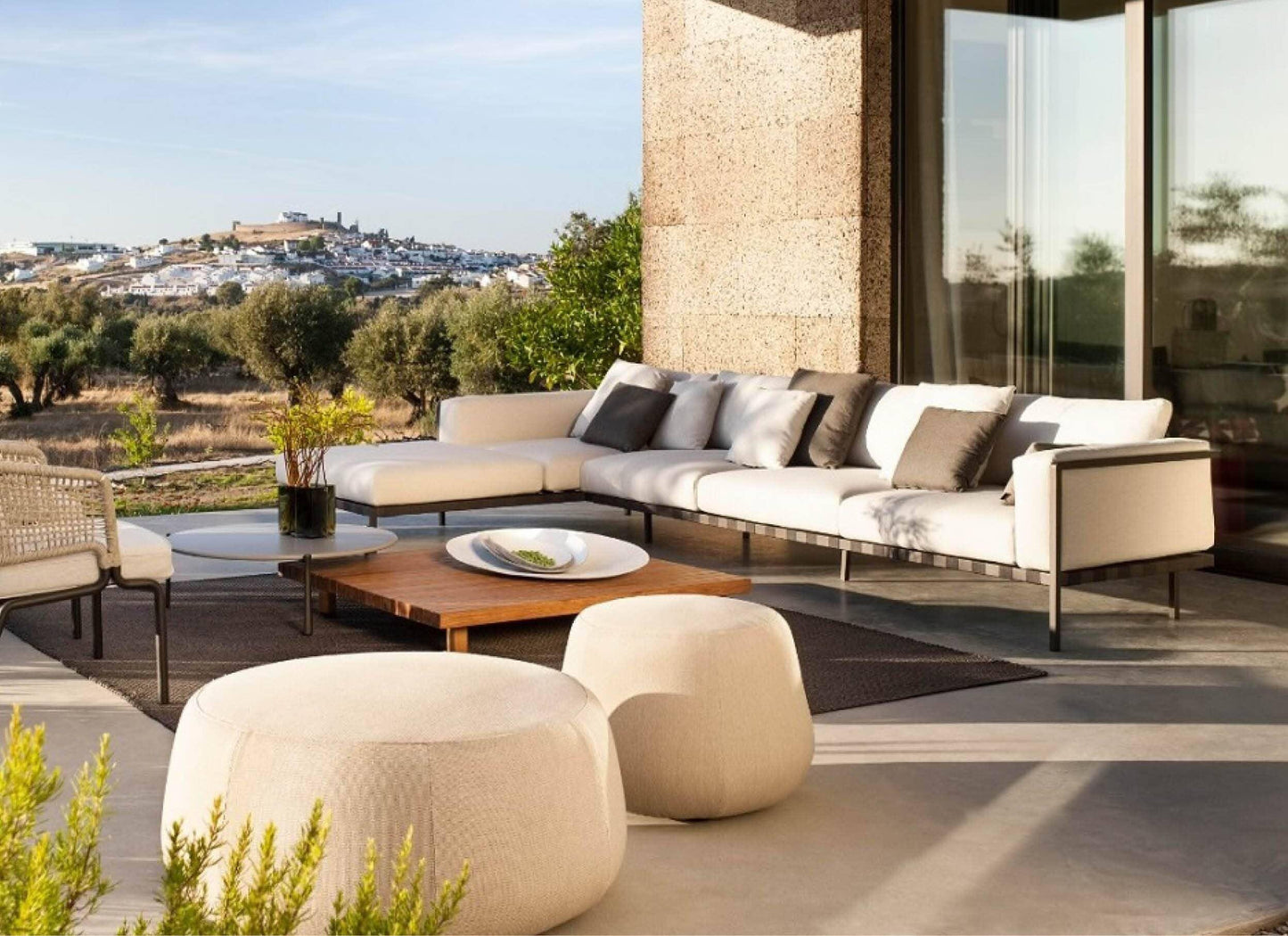 Natal Alu Sofa in White 20% Off - Outdoor Furniture