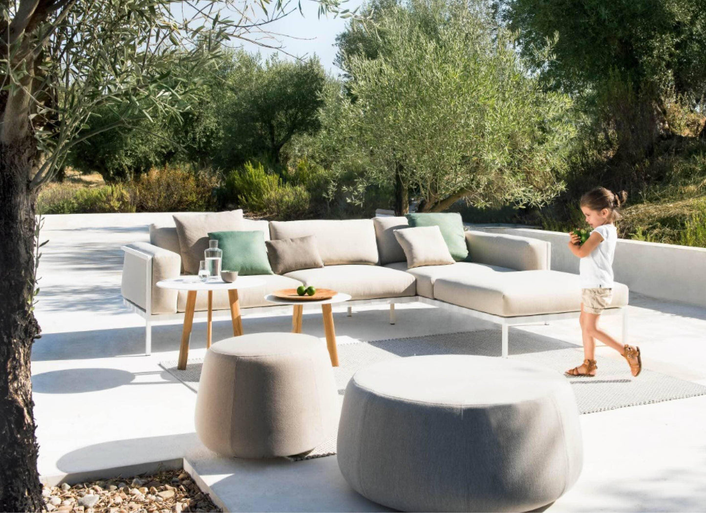 Natal Alu Sofa in White 20% Off - Outdoor Furniture