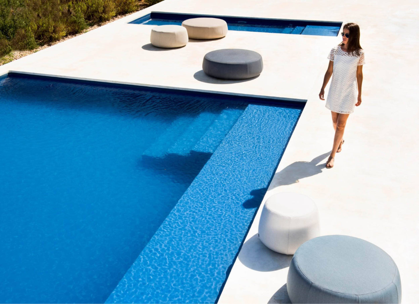 Nomad Medium Pouf (SOLD) Outdoor Furniture Tribu