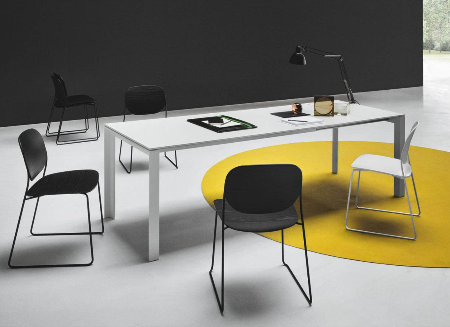 Olo Dining Chairs in White/White (4) - Indoor Furniture