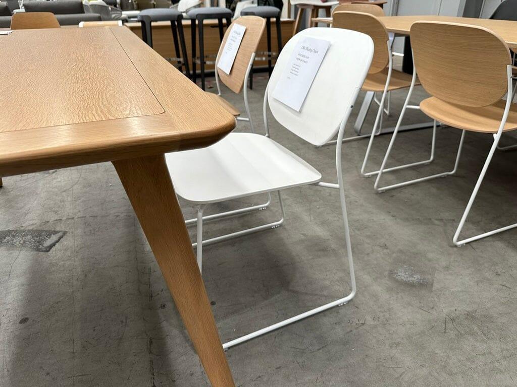 Olo Dining Chairs in White/White (4) - Indoor Furniture