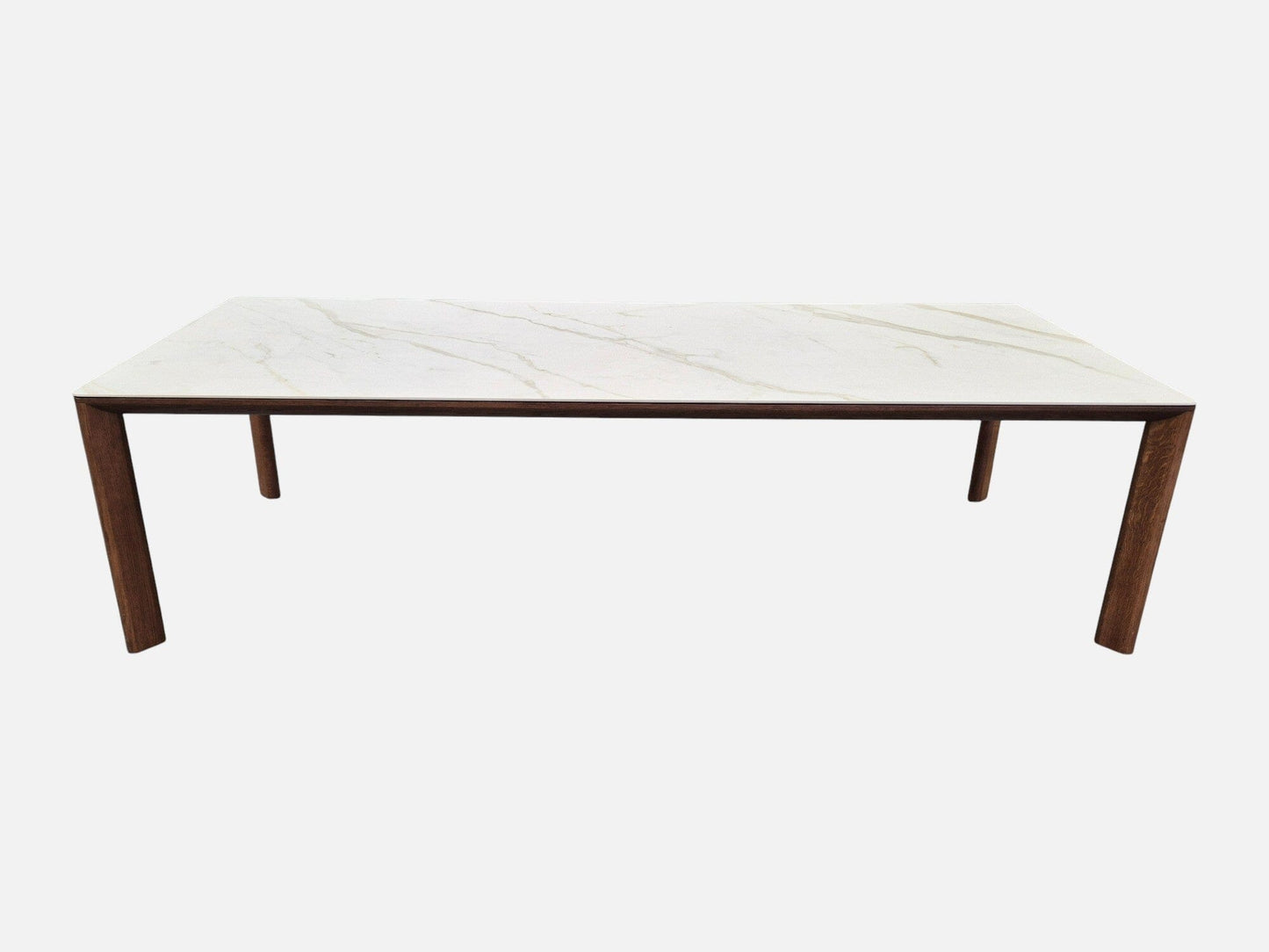 Otway Ceramic Dining Table 280cm Light Walnut Indoor Furniture Kett