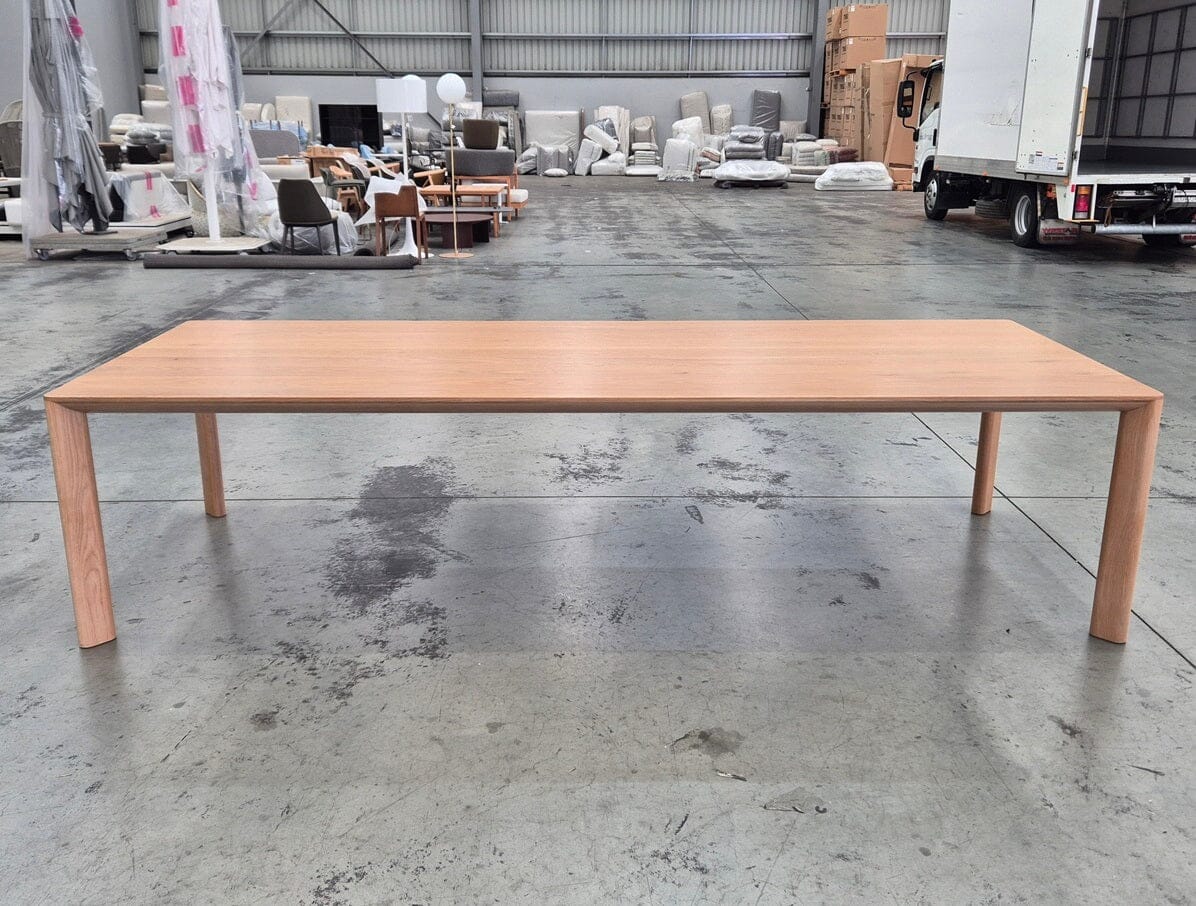 Otway Timber Dining Table 300cm in Natural Oak Indoor Furniture Kett