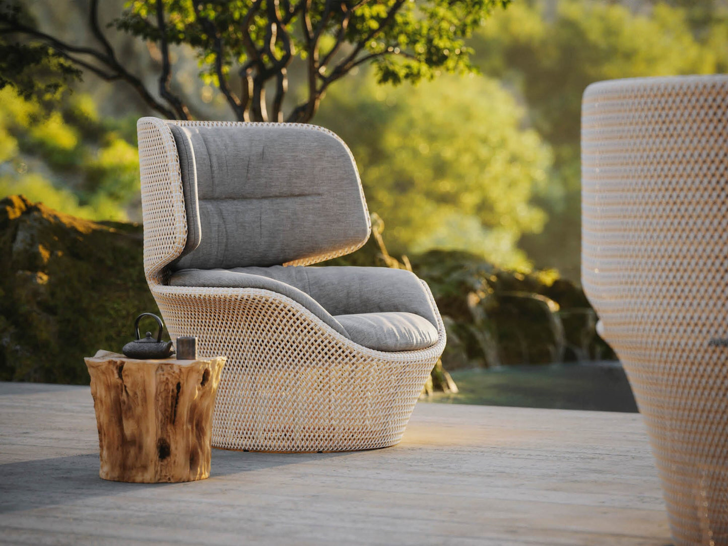 SEASHELL Wing Chair Outdoor Furniture DEDON