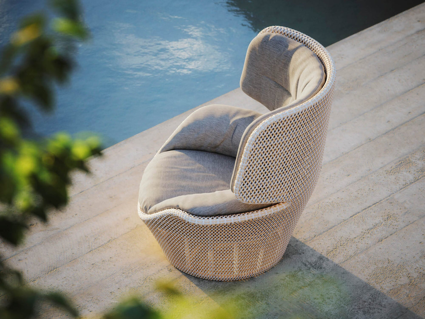 SEASHELL Wing Chair Outdoor Furniture DEDON