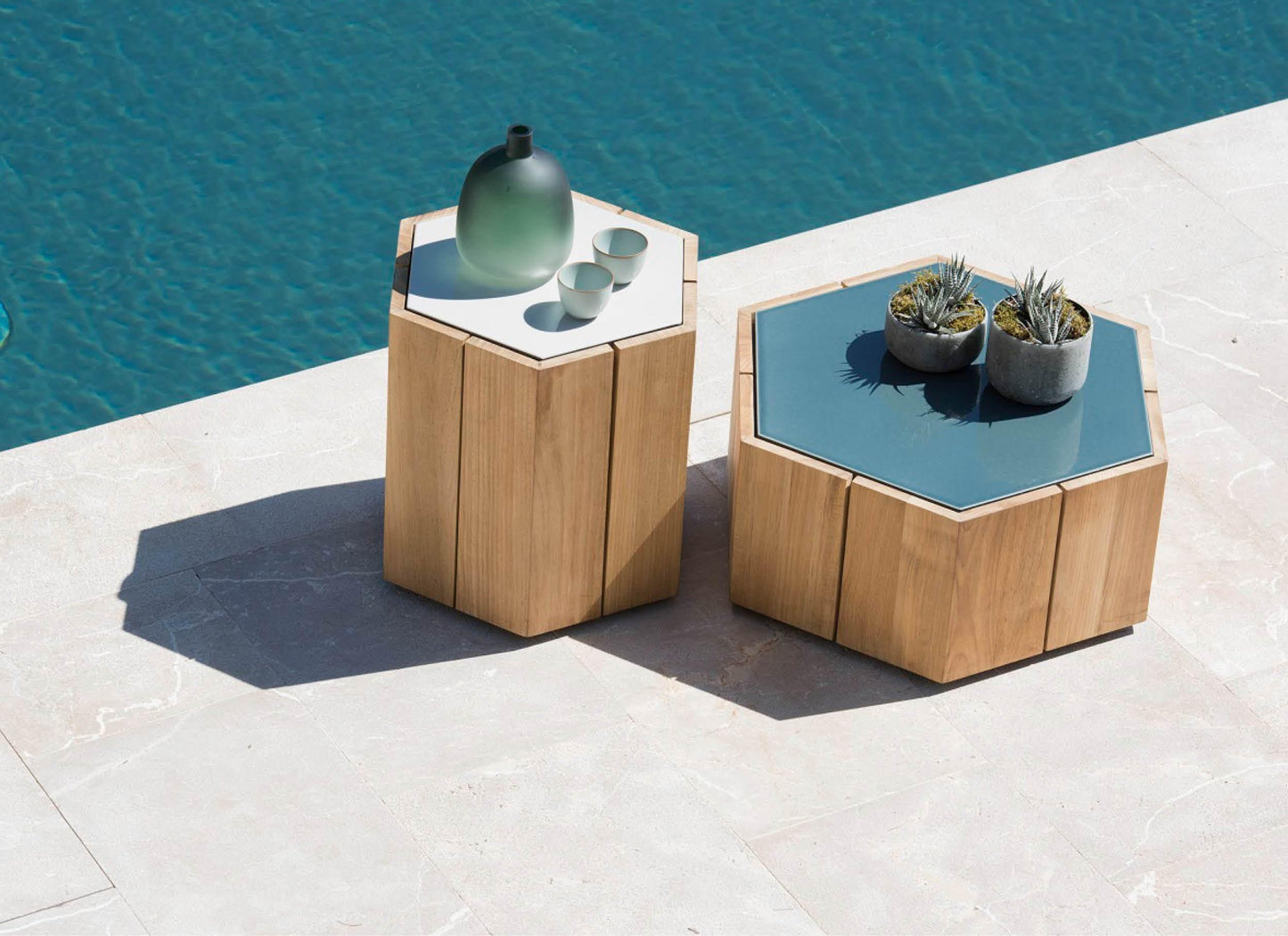 Hexagon Low Tables - Outdoor Furniture