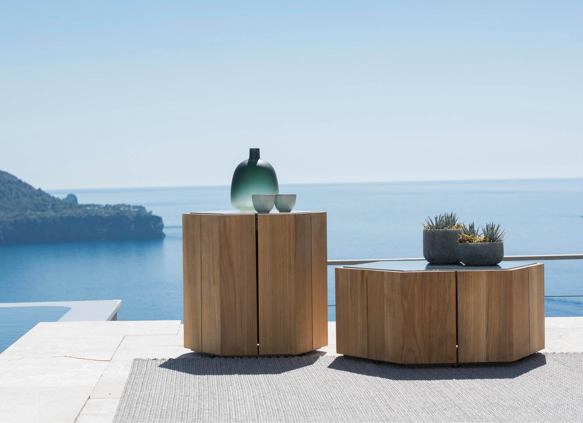 Hexagon Low Tables - Outdoor Furniture