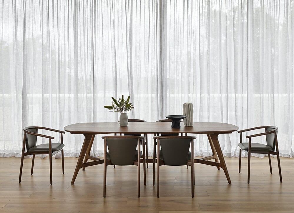 Johanna Elliptical Timber Table - Indoor Furniture