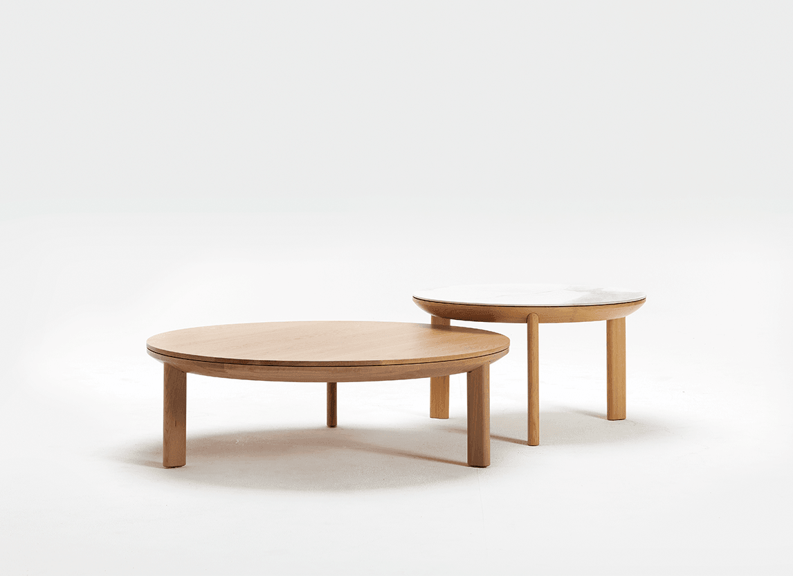 Otway Round Coffee Tables Timber - Indoor Furniture