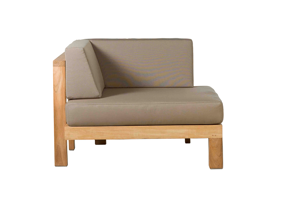 Pure Sofa Outdoor Furniture Tribu Corner Module Blend Sage (Cat 1) Miami (Wedge Style)