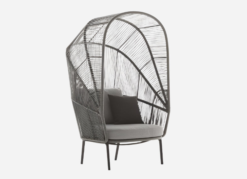 RILLY Cocoon Chair & Footstool 50% Off - Outdoor Furniture