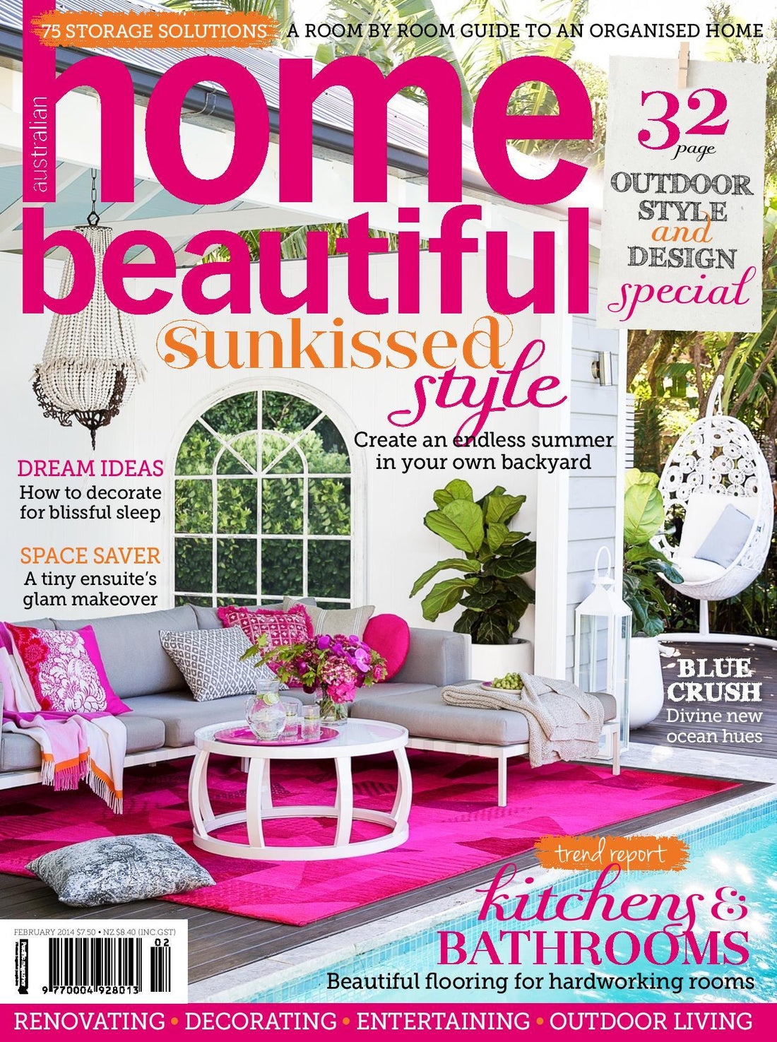 Home Beautiful – Front Cover February 2014