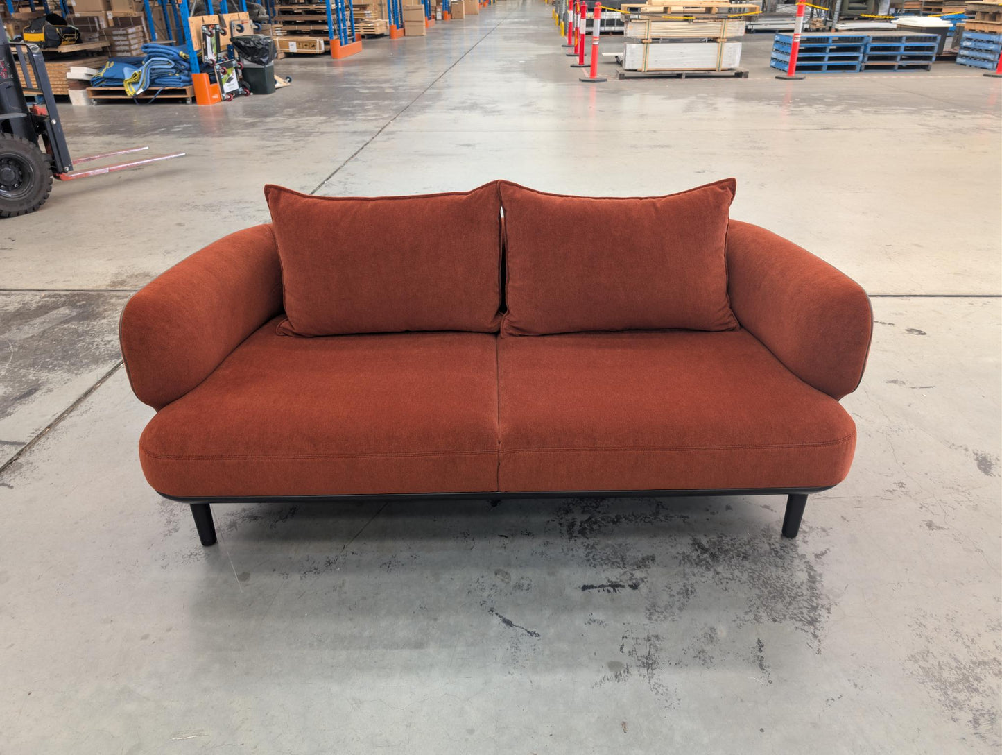 Johanna Sofa in Ochre Velvet