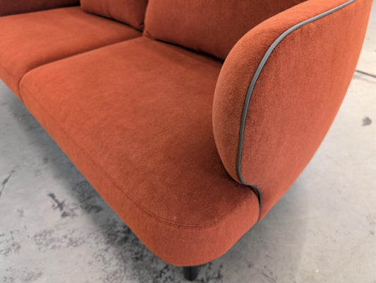 Johanna Sofa in Ochre Velvet