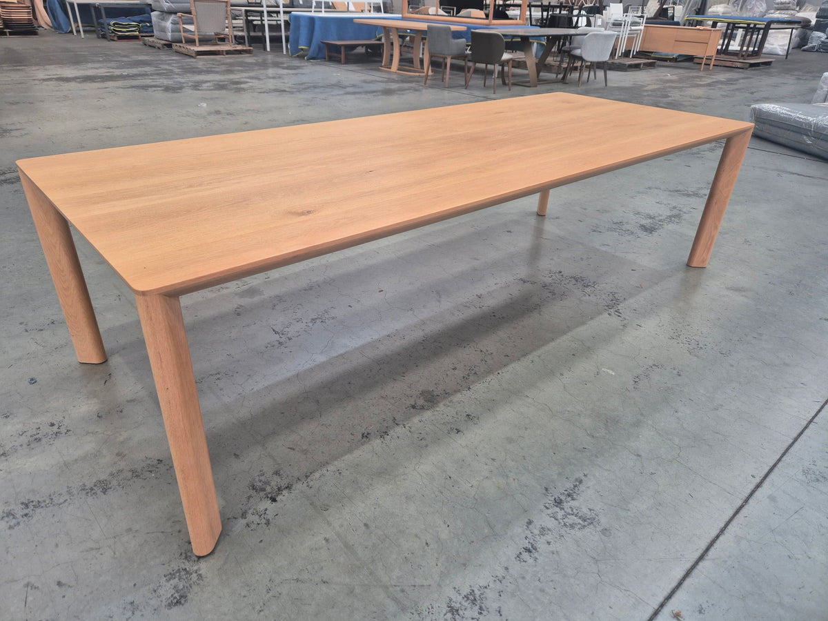 Otway Timber Dining Table 280cm in Natural Oak