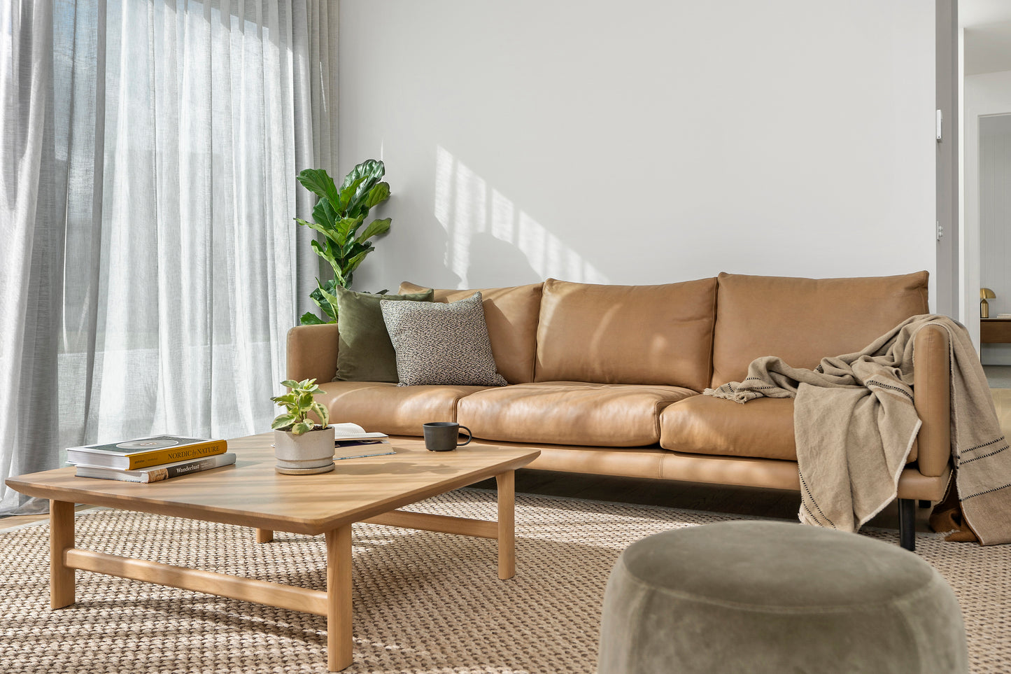 Avoca Leather Sofa