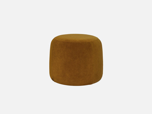 Johanna Ottoman in Alpaca Velvet Ochre
