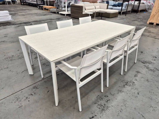 Addis Atalia Table with Nelson Armchairs Outdoor Furniture Kett 