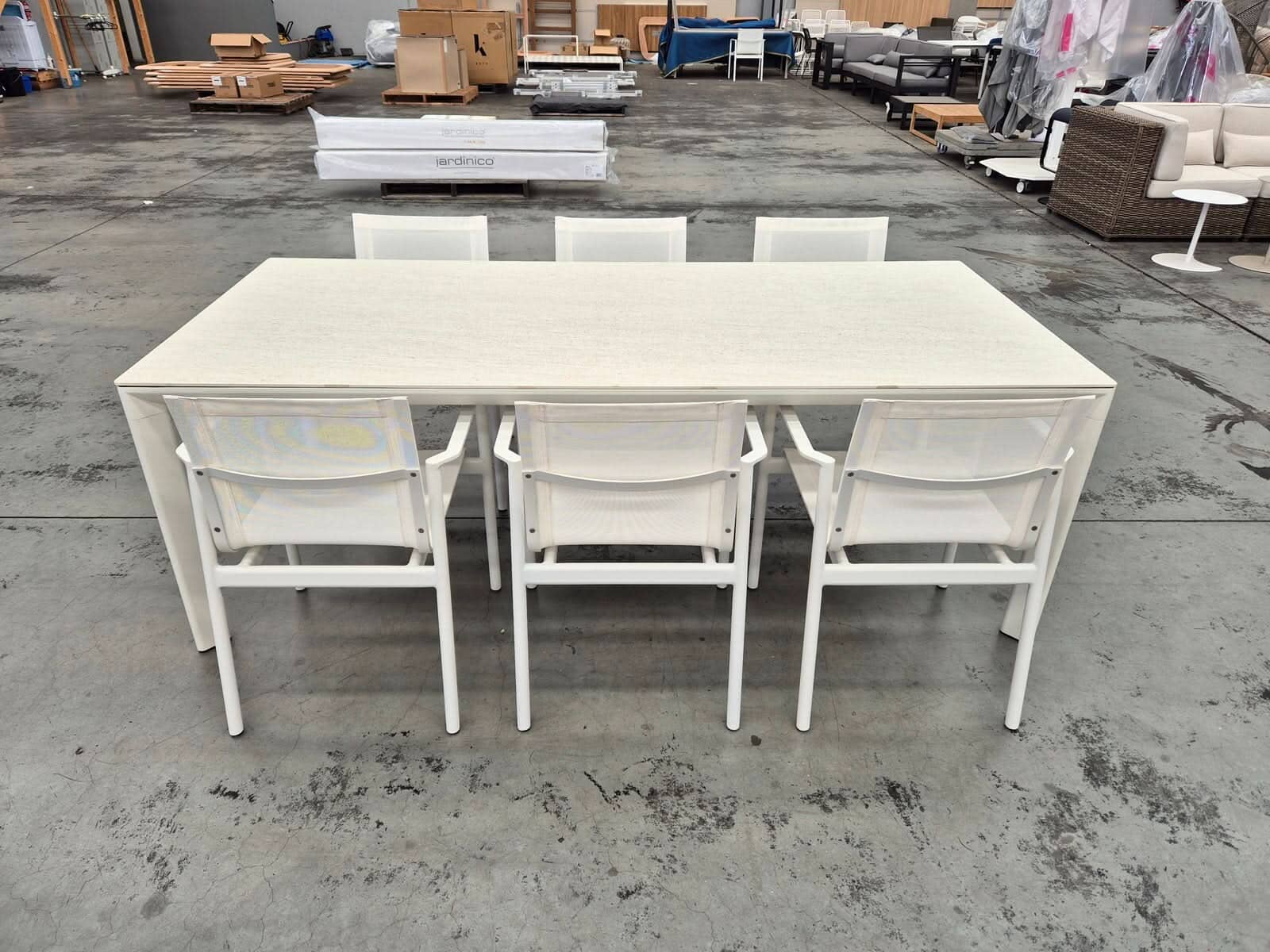 Addis Atalia Table with Nelson Armchairs Outdoor Furniture Kett 