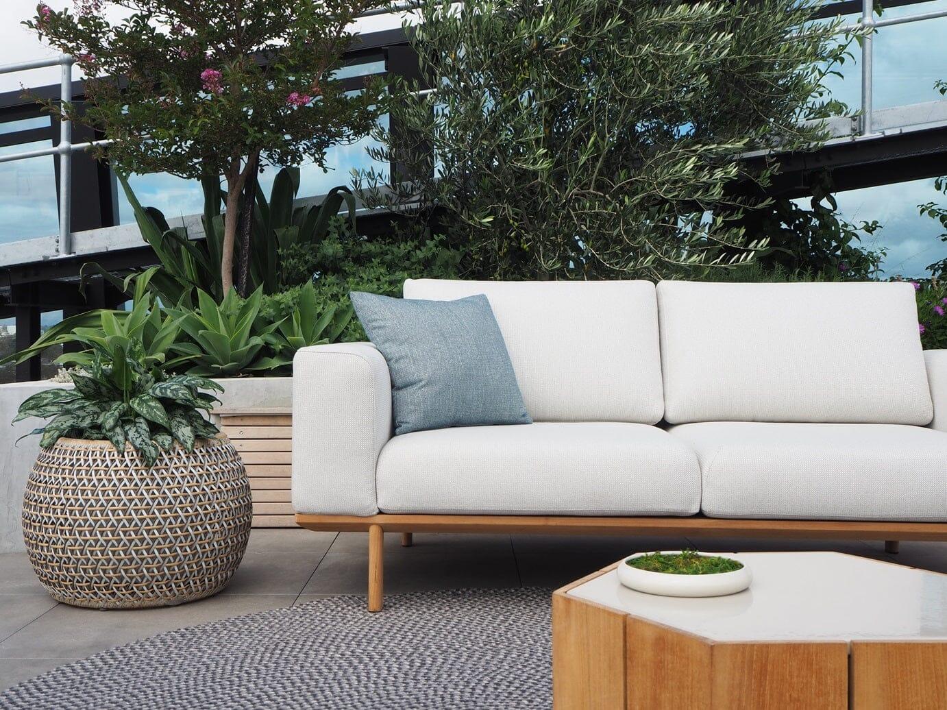 Addis Modular Sofa with Teak Base - Outdoor Furniture