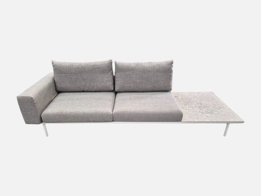 Addis Sofa Left Coffee Unit in Grey Outdoor Furniture Kett 