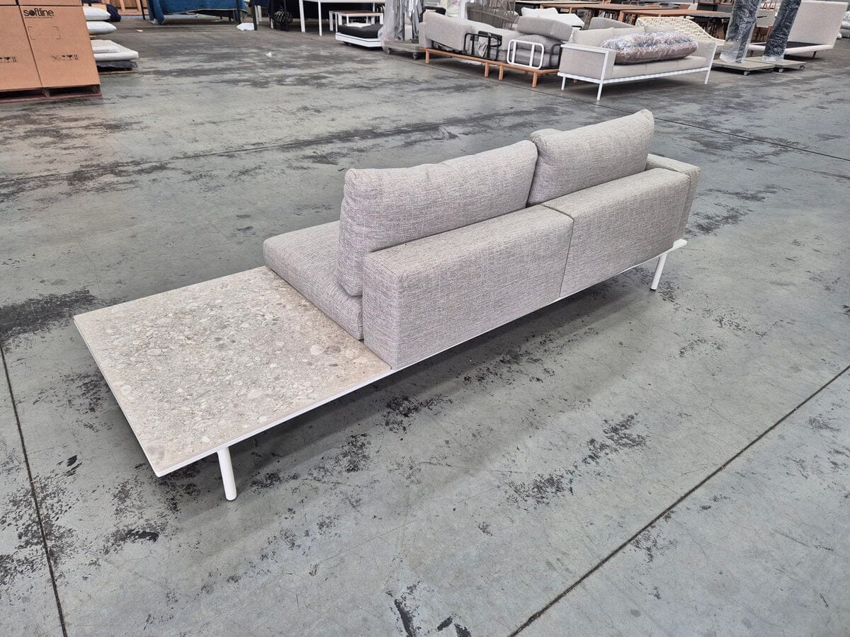 Addis Sofa Left Coffee Unit in Grey Outdoor Furniture Kett 