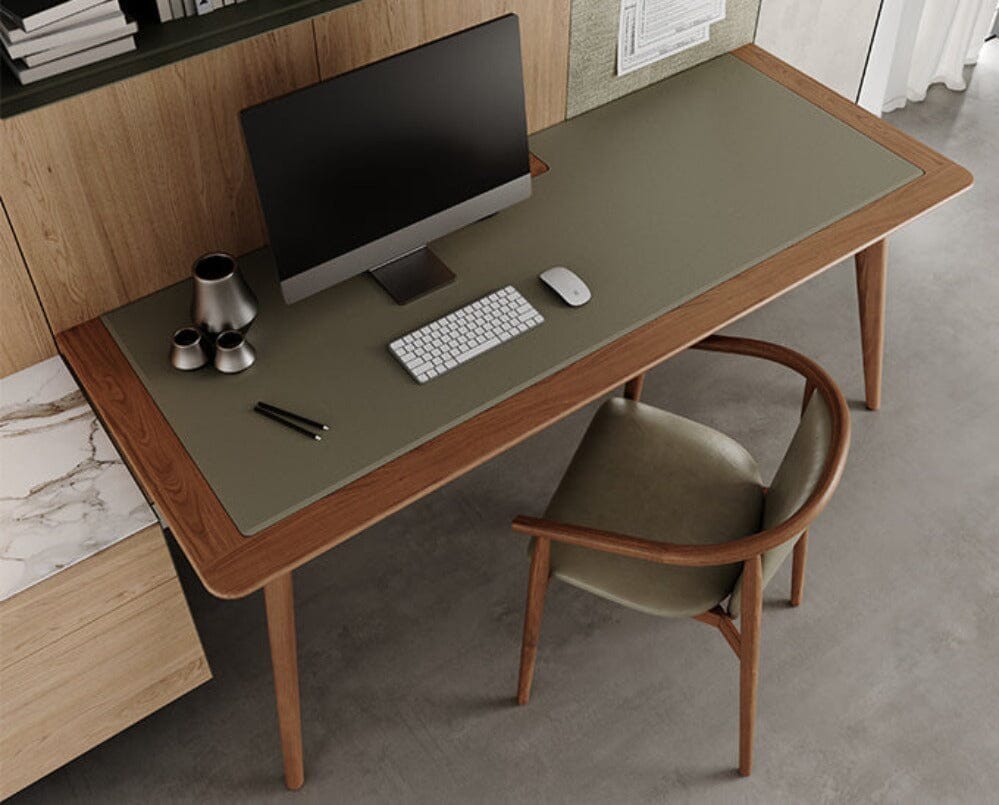 Aire Desk with Leather Inlay Indoor Furniture Kett 