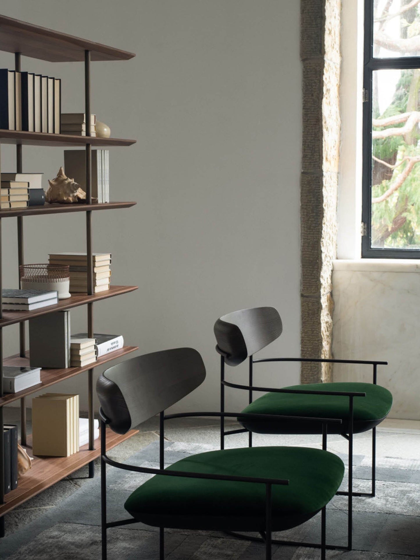 Arial Bookcase Indoor Furniture Potocco 