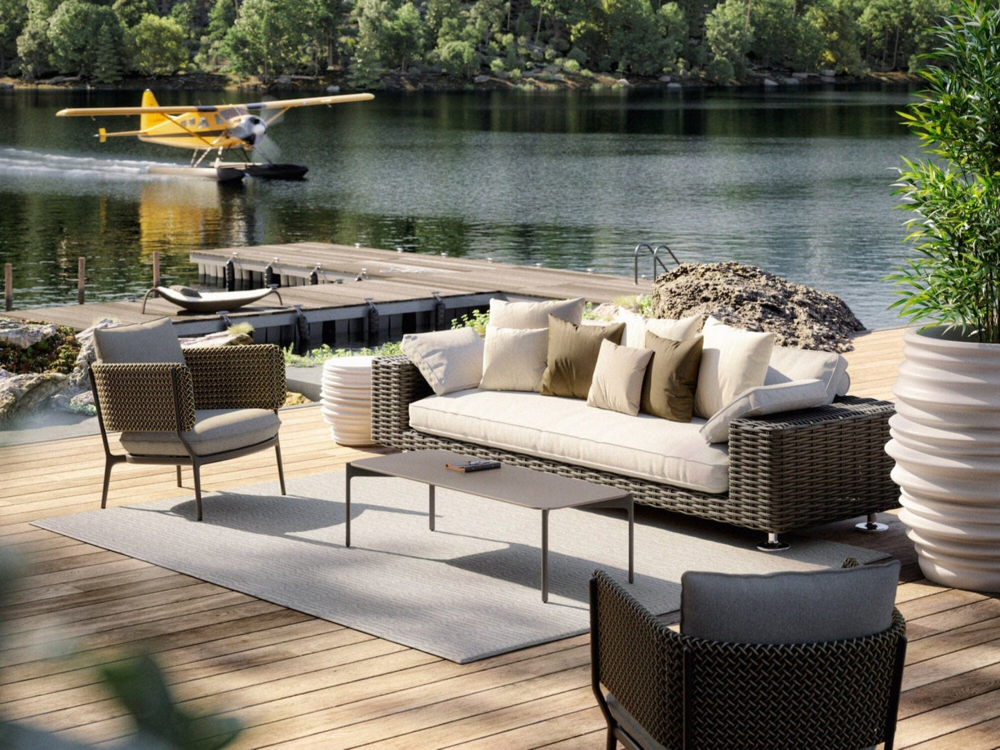 BELLMONDE Lounge Chair Outdoor Furniture DEDON 