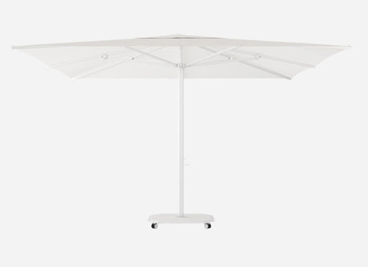 Caractere 400cm Centre Pole Umbrella in White - Outdoor Furniture