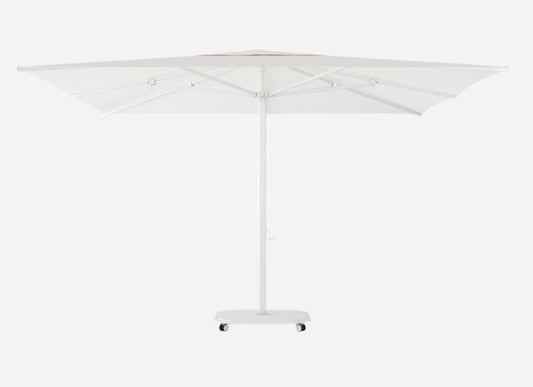 Caractere 400cm Centre Pole Umbrella in White - Outdoor Furniture